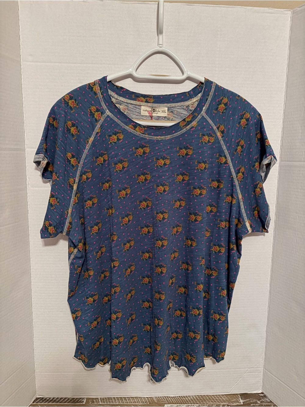 NATURAL LIFE LILY BLUE DOODLE TEE